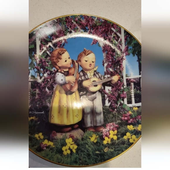 Vintage M.J. Hummel little musicians plate - Picture 1 of 6
